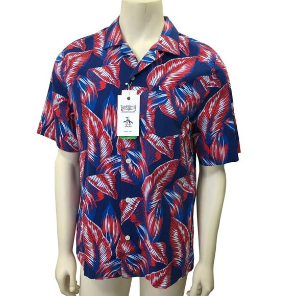 ORIGINAL PENGUIN BY MUNSINGWEAR $85 MENS BUTTON‎ SHIRTS MD NWT - Picture 1 of 6